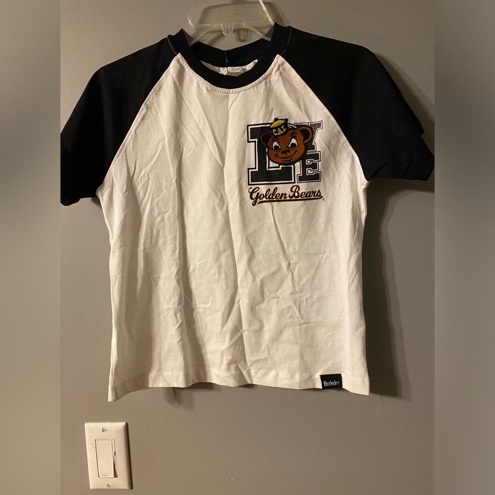 Zara Berkeley University of California park fields t shirt size 8-9 100% cotton